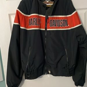 harley davidson motorcycle jacket small flaw